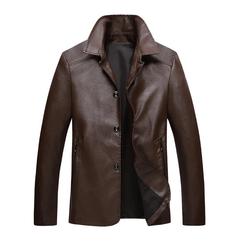 남성용 슬림 핏 스탠드 칼라 가죽 재킷, PU 재킷, 방풍 오토바이 라펠 대각선 재킷, 남성 사이즈 M-5XL, 2021